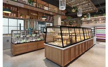 面包展柜定做空间设计新趋势